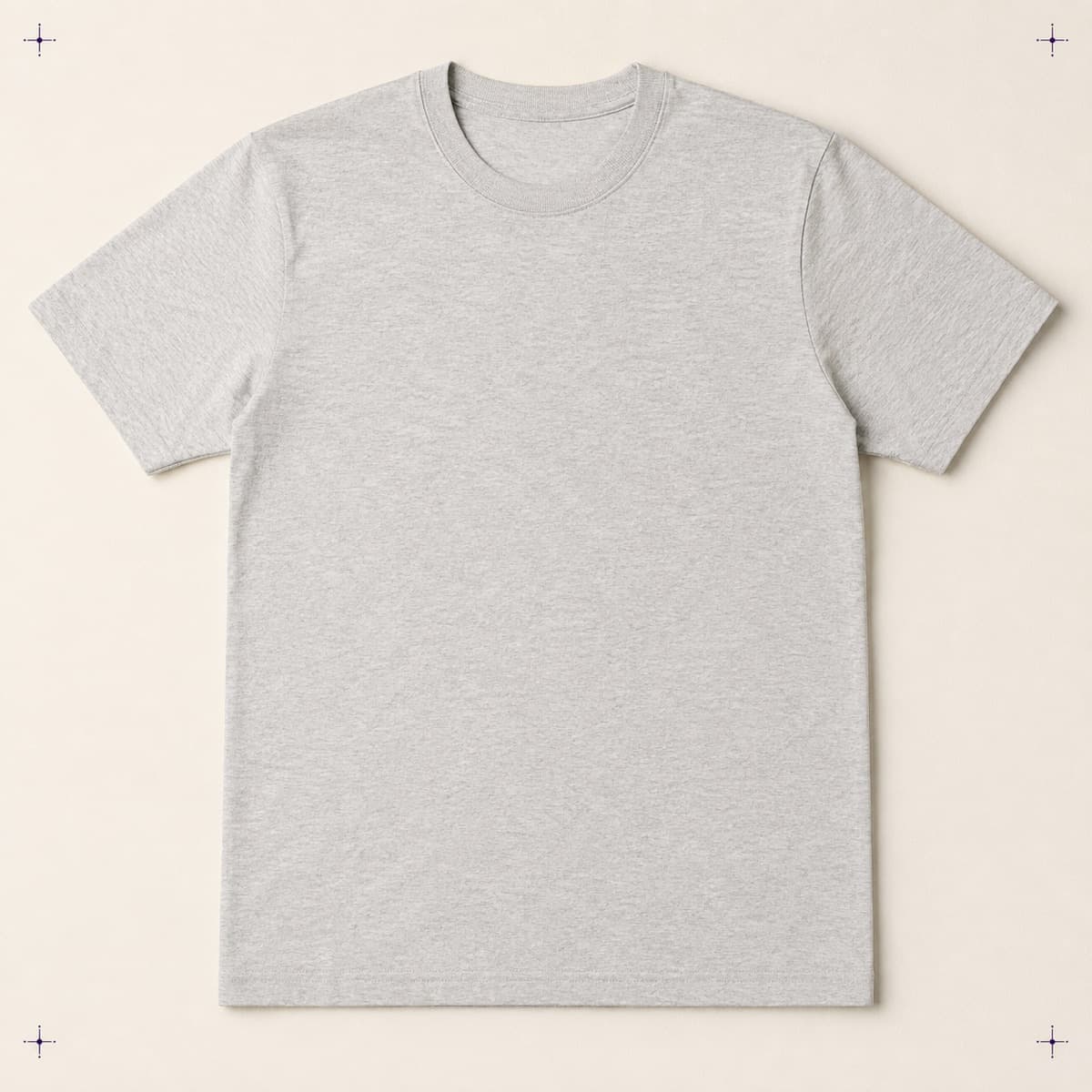 Sublimation Tee Poly-Cotton 65/35, an unprinted blank photographed flat.