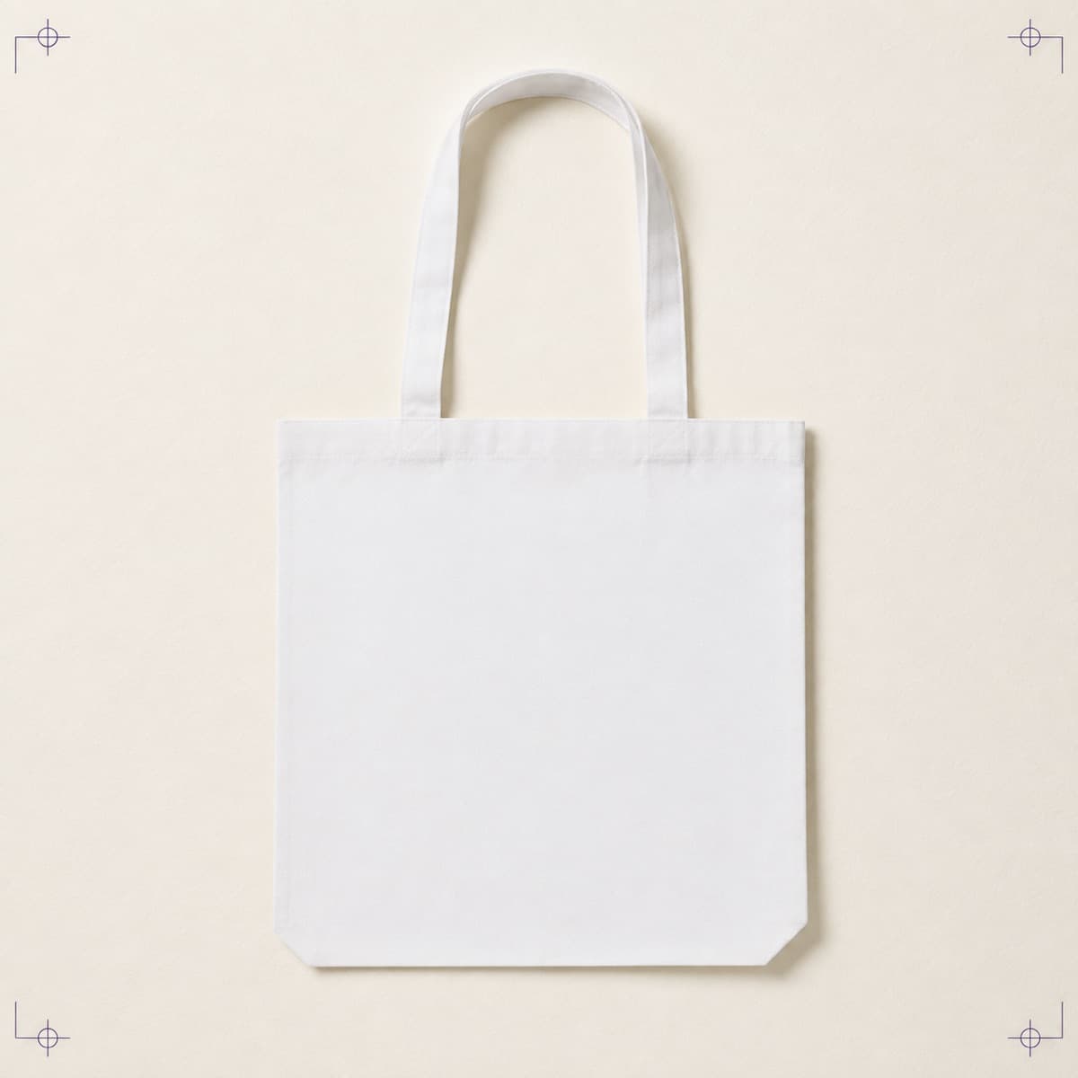Tote Bag, an unprinted blank photographed flat.